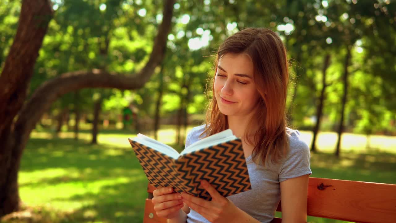 Stock Video Girl Reading A Book In Nature Live Wallpaper For PC