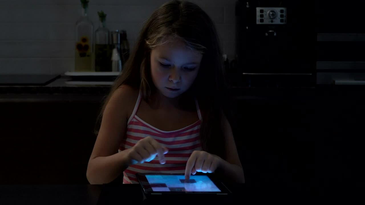 Stock Video Girl Playing A Game On A Tablet Live Wallpaper For PC
