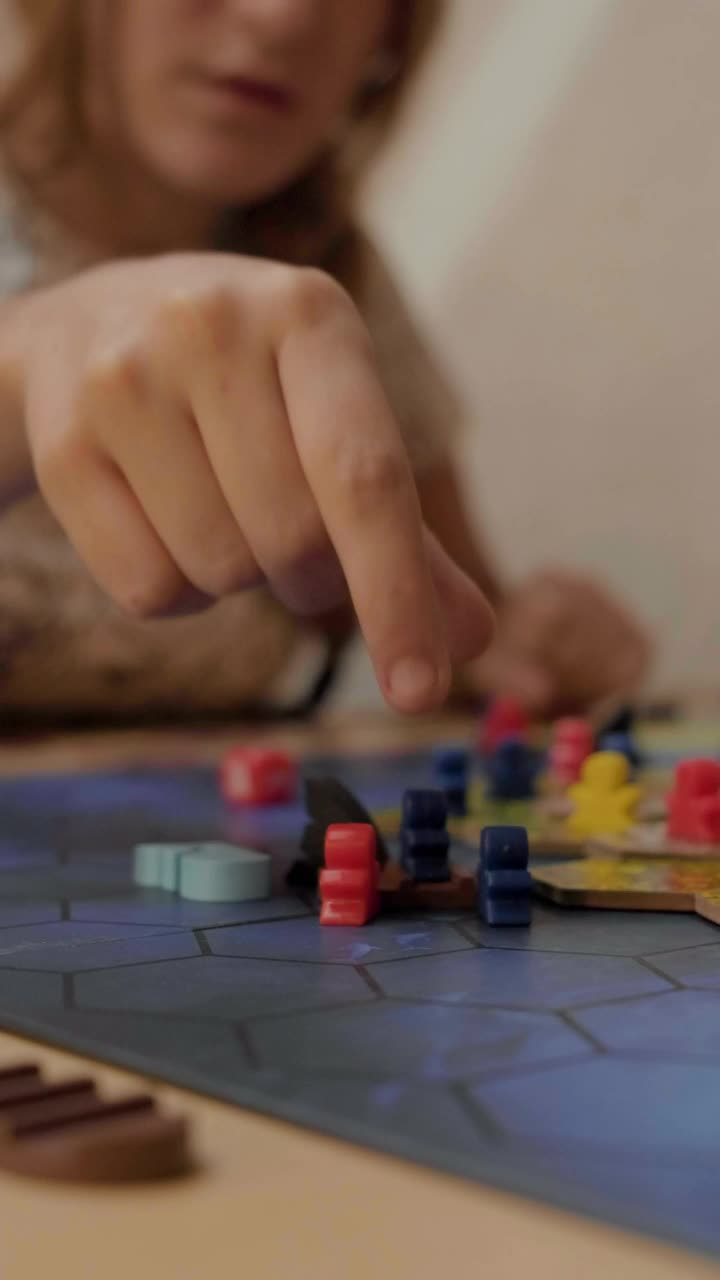 Stock Video Girl Moving Small Figures From A Board Game Live Wallpaper For PC