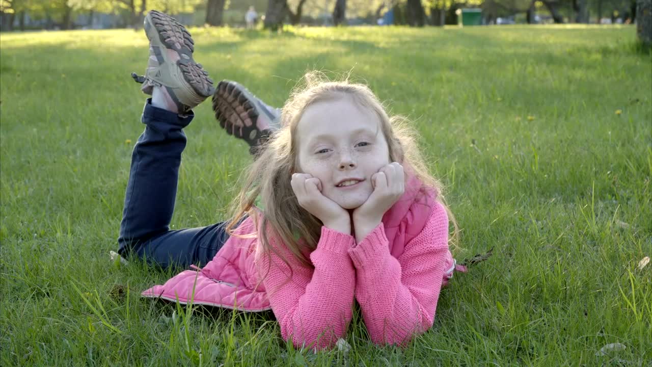 Stock Video Girl Laying Down In The Park Live Wallpaper For PC