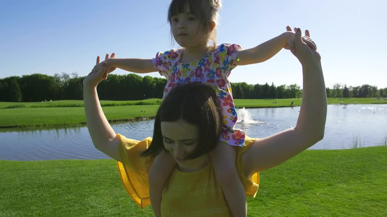 Stock Video Girl Laughing While Playing Outside Live Wallpaper For PC