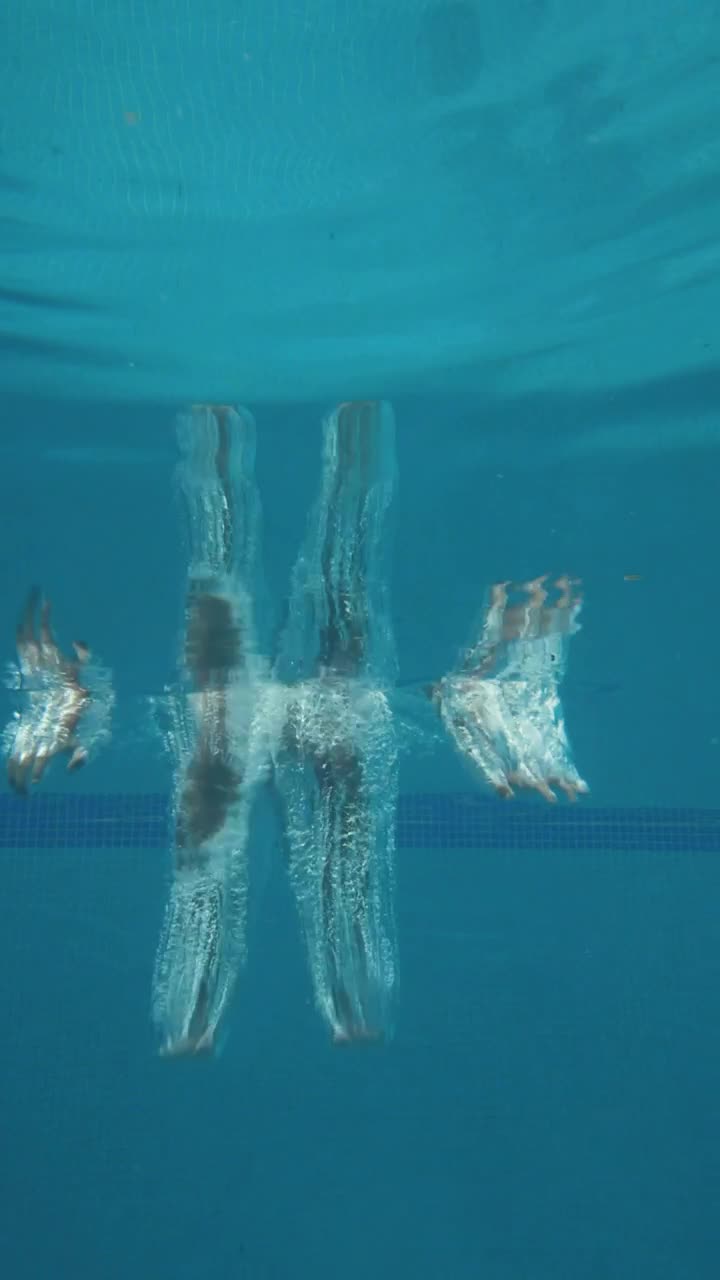 Stock Video Girl Jumps Into The Pool Seen From Underwater Live Wallpaper For PC