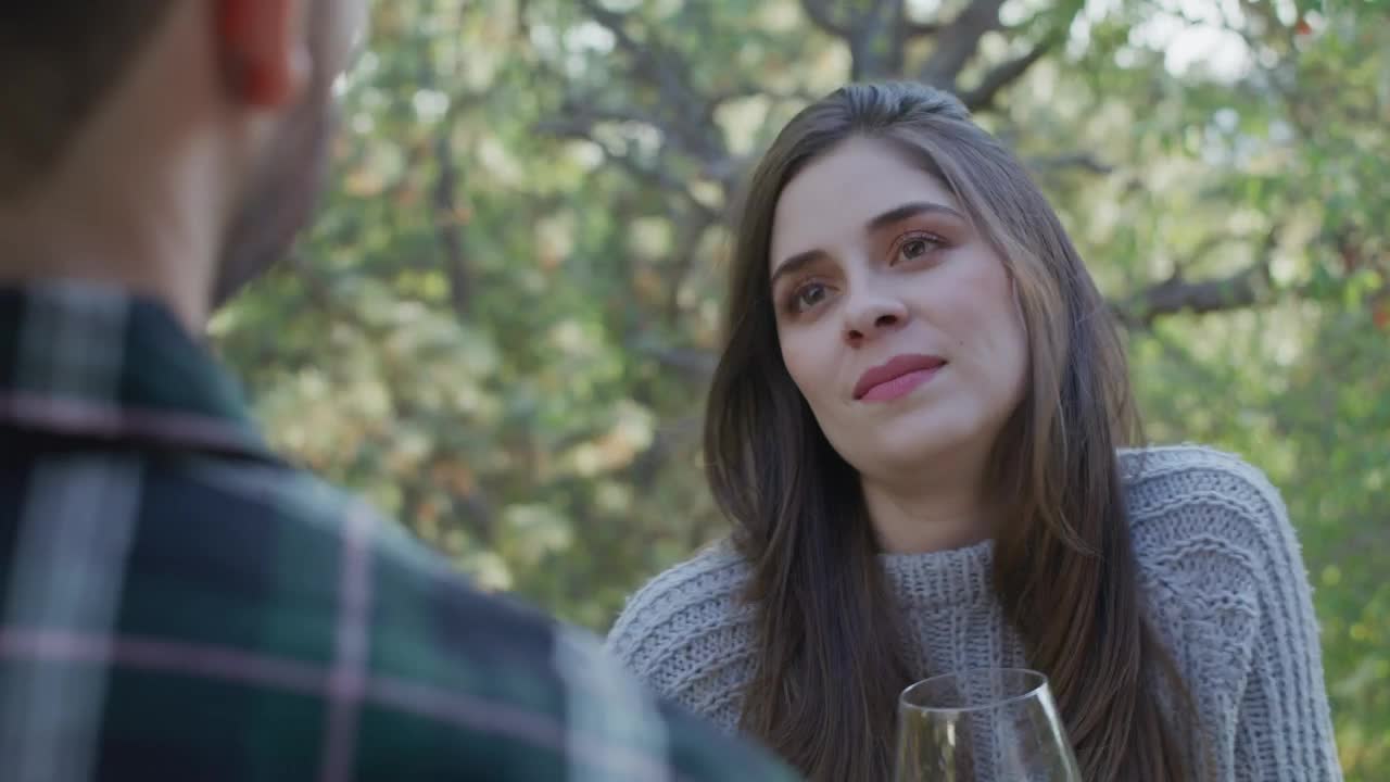 Stock Video Girl Drinking A Glass Of Wine With A Man Live Wallpaper For PC