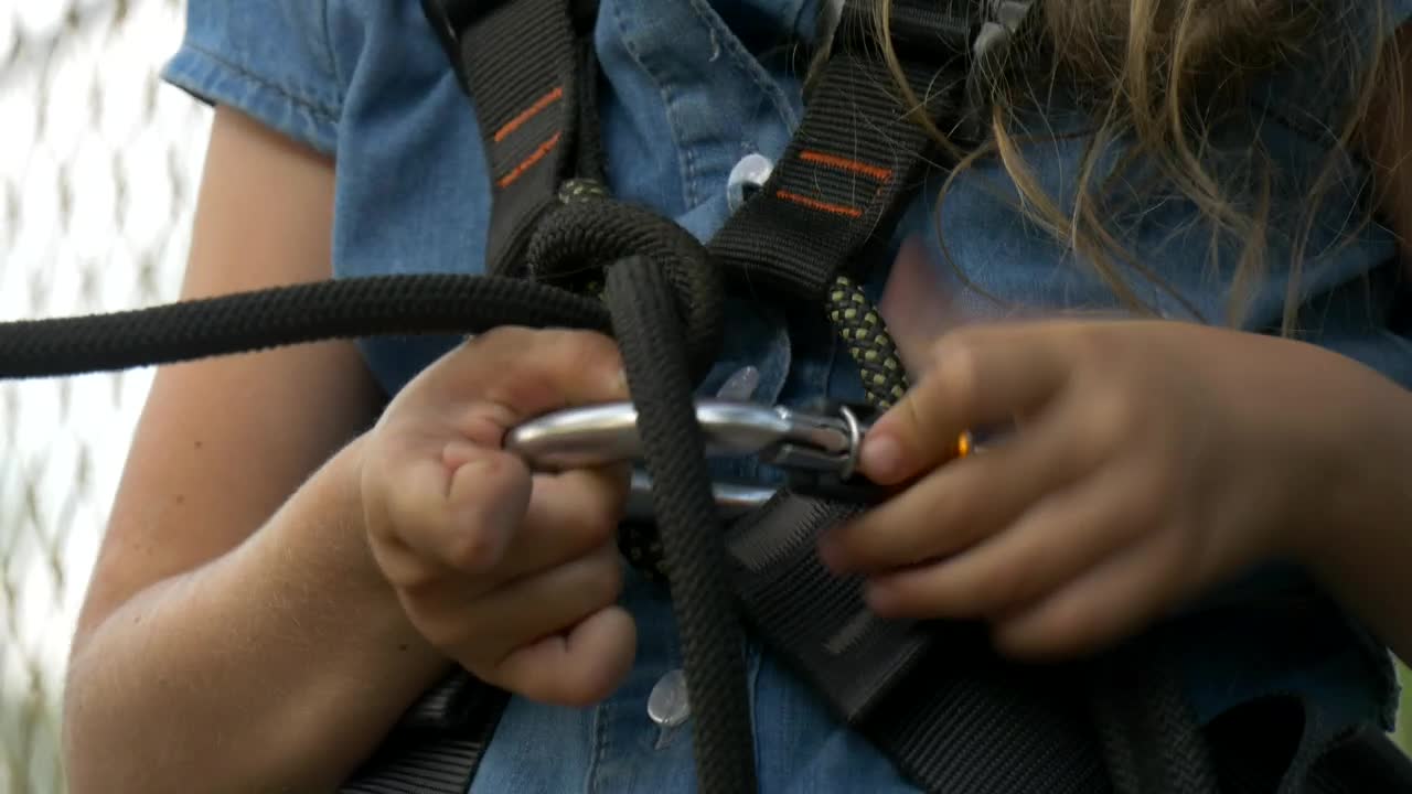 Stock Video Girl Adjusting The Harness Live Wallpaper For PC