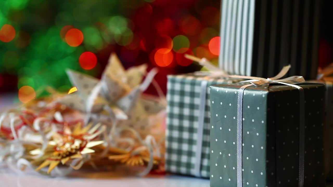 Stock Video Gifts Near A Christmas Tree Live Wallpaper For PC