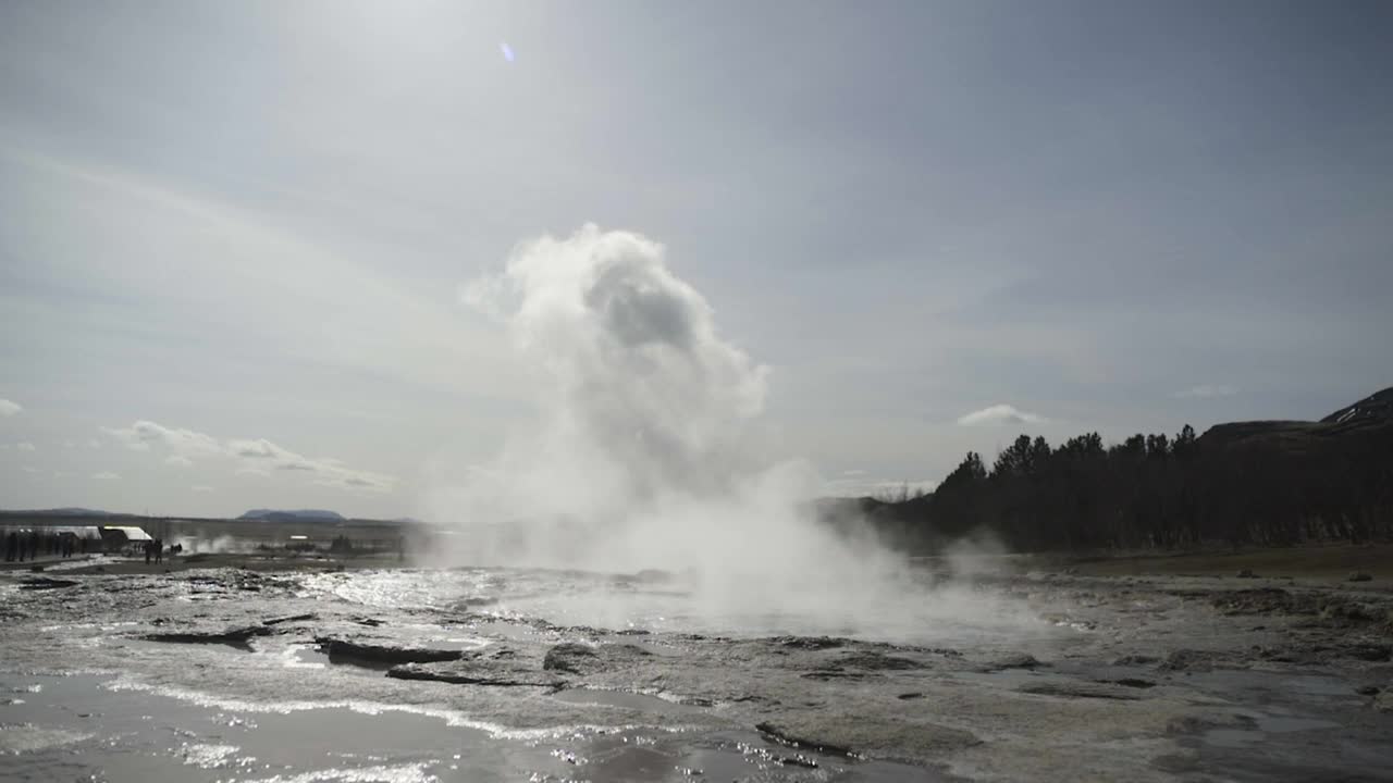 Stock Video Geysir Erupting In Iceland Live Wallpaper For PC