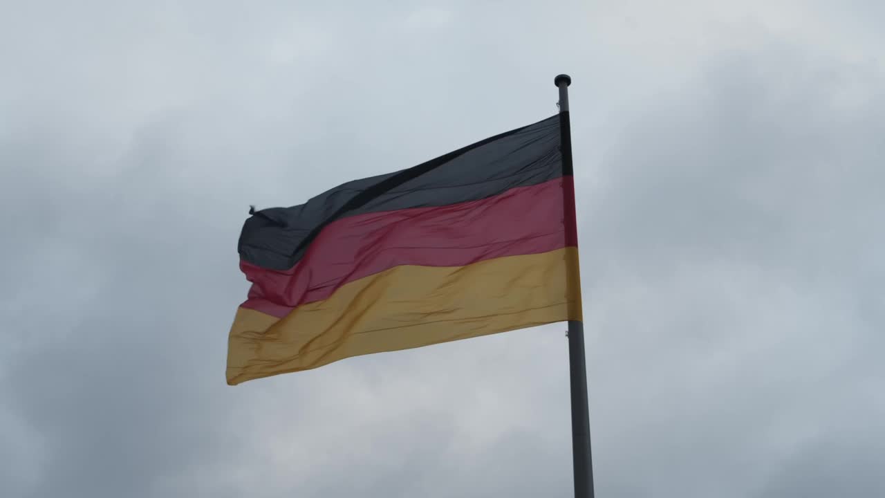 Stock Video Germany Waving Flag Moved By The Wind Low View Live Wallpaper For PC