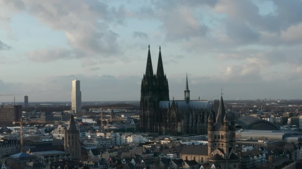 Stock Video German City Where A Cathedral Stands Out Live Wallpaper For PC