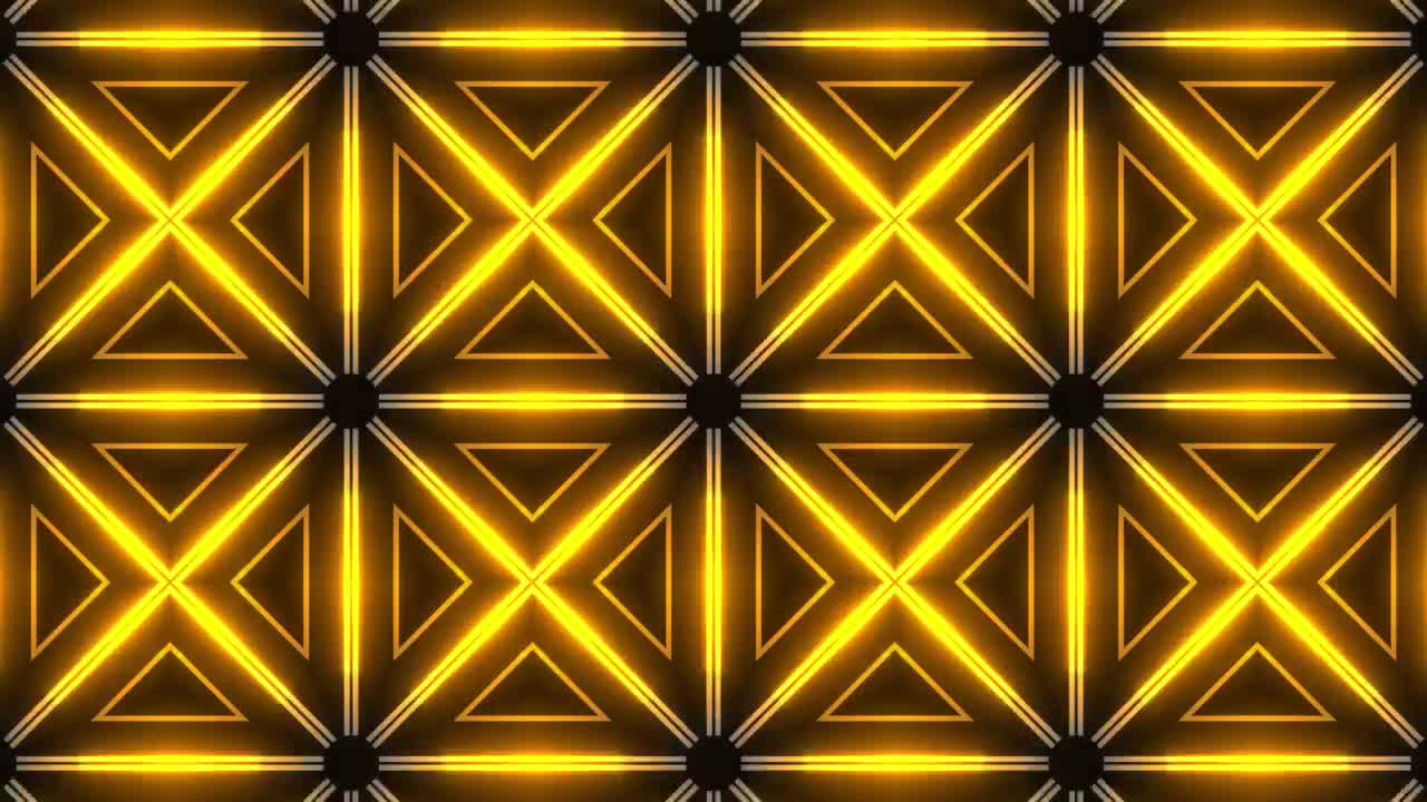 Stock Video Geometric Neon Lights Surface Live Wallpaper For PC