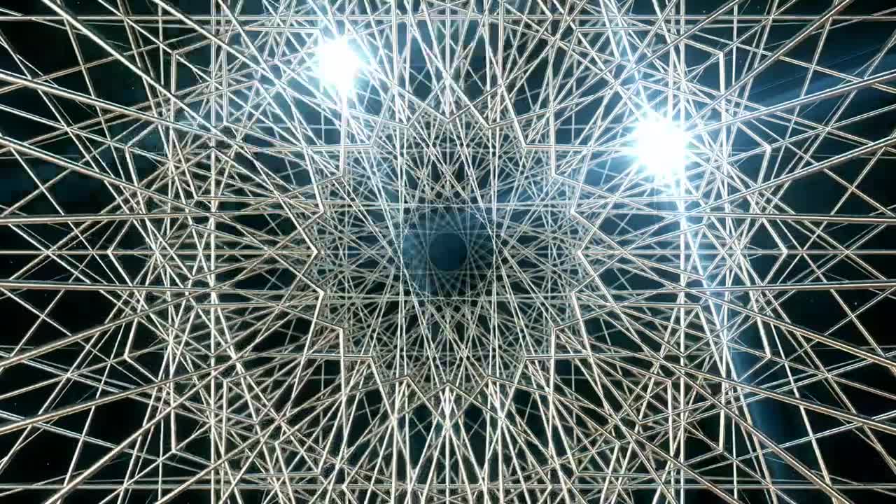 Stock Video Geometric Figures Of Metal Networks Live Wallpaper For PC