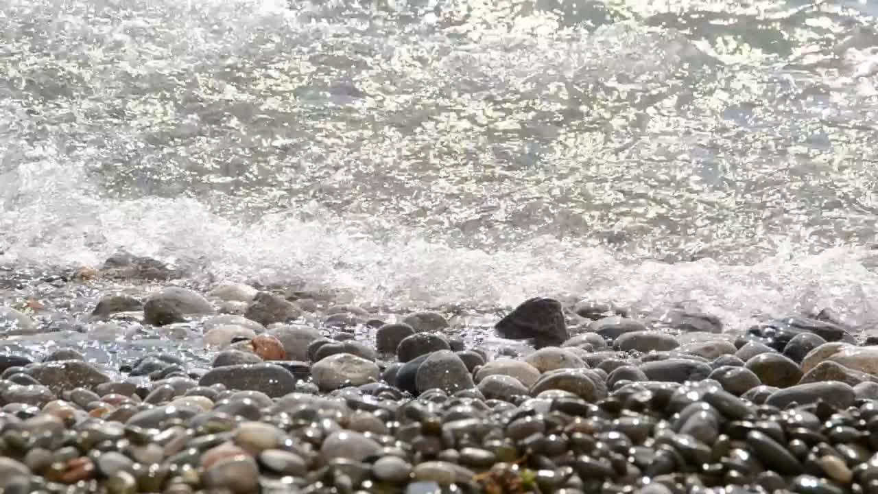 Stock Video Gentle Waves Breaking On The Shore Live Wallpaper For PC
