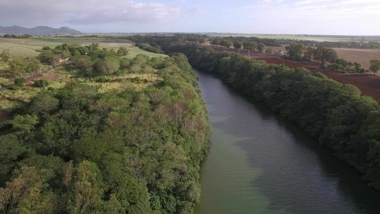 Stock Video Gentle River Water Between Farmland Live Wallpaper For PC