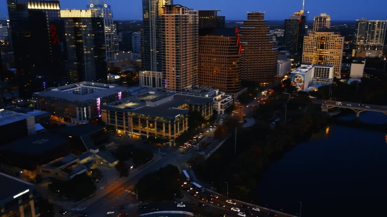 Stock Video General Shot Of A Large City From Above Live Wallpaper For PC