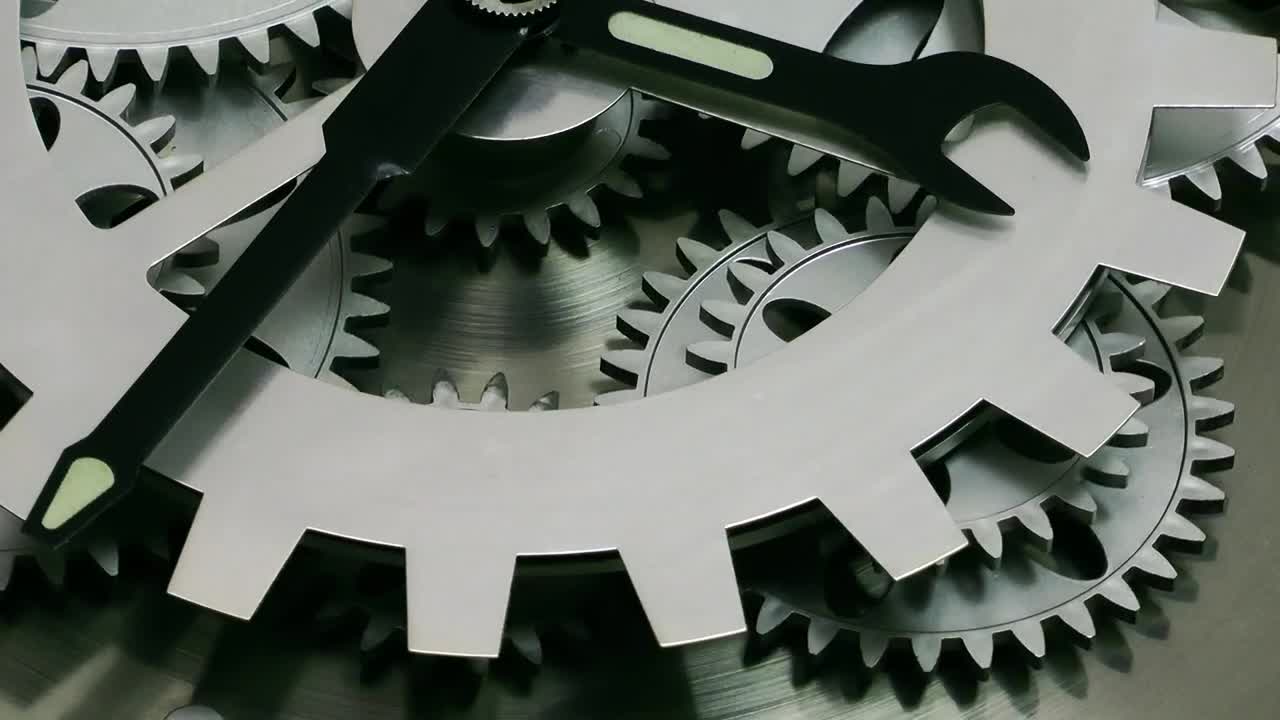 Stock Video Gears Of A Steel Watch Working Live Wallpaper For PC