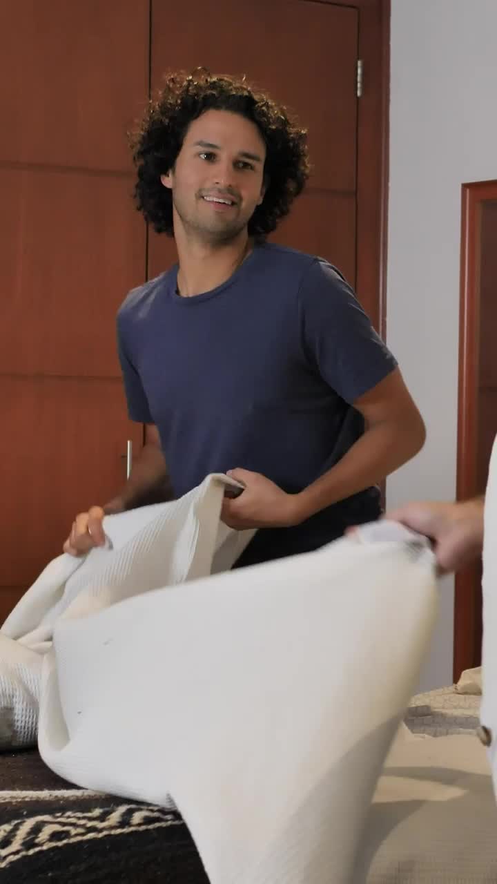 Stock Video Gay Male Couple Going To Sleep At Home Live Wallpaper For PC