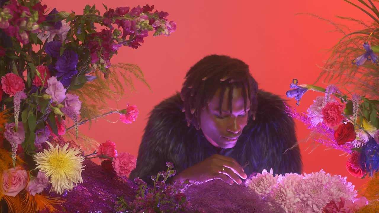 Stock Video Gay Boy In A Feminine Environment Surrounded By Flowers Live Wallpaper For PC