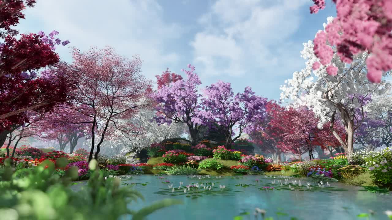 Stock Video Garden Of Eden D Render Live Wallpaper For PC