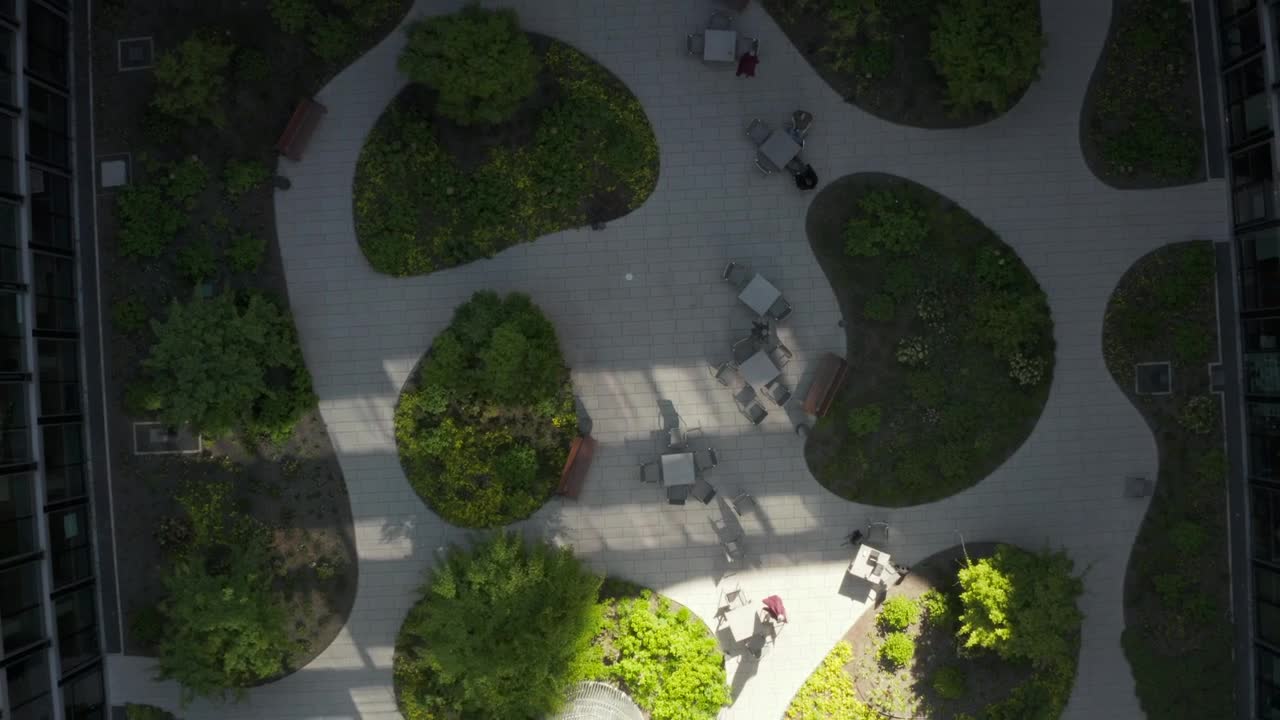 Stock Video Garden Inside A Building Seen From Above Live Wallpaper For PC