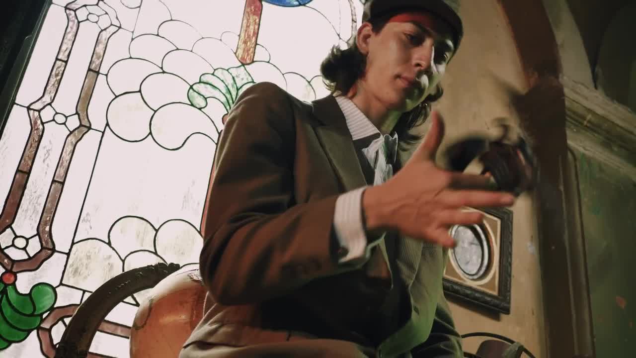 Stock Video Gangster Spinning His Gun Before Firing It Live Wallpaper For PC