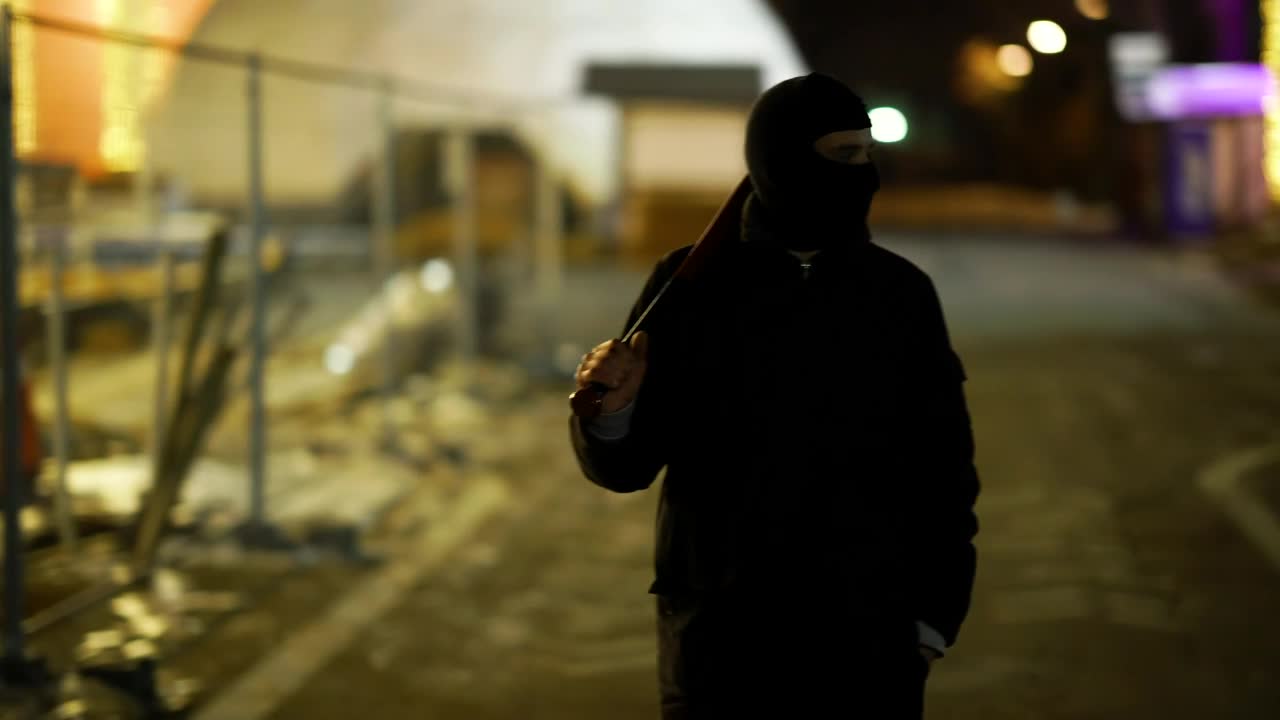 Stock Video Gangster On An Abandoned Place Live Wallpaper For PC