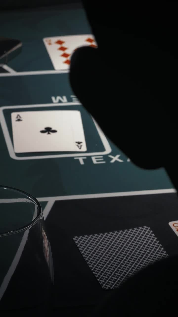 Stock Video Game Table With Poker Cards And Chips Live Wallpaper For PC