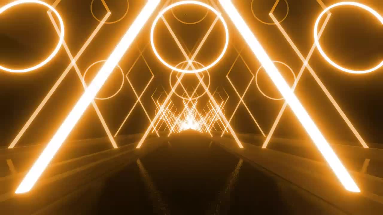 Stock Video Futuristic Passageway Between Many Crossed Lines Live Wallpaper For PC