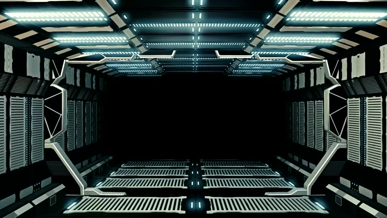 Stock Video Futuristic Corridor Loop Video Live Wallpaper For PC