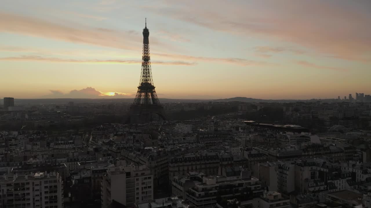 Stock Video Full Shot Of The Eiffel Tower In Paris France Live Wallpaper For PC