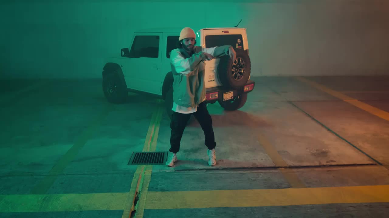 Stock Video Full Shot Of An Urban Fashion Dancer Live Wallpaper For PC