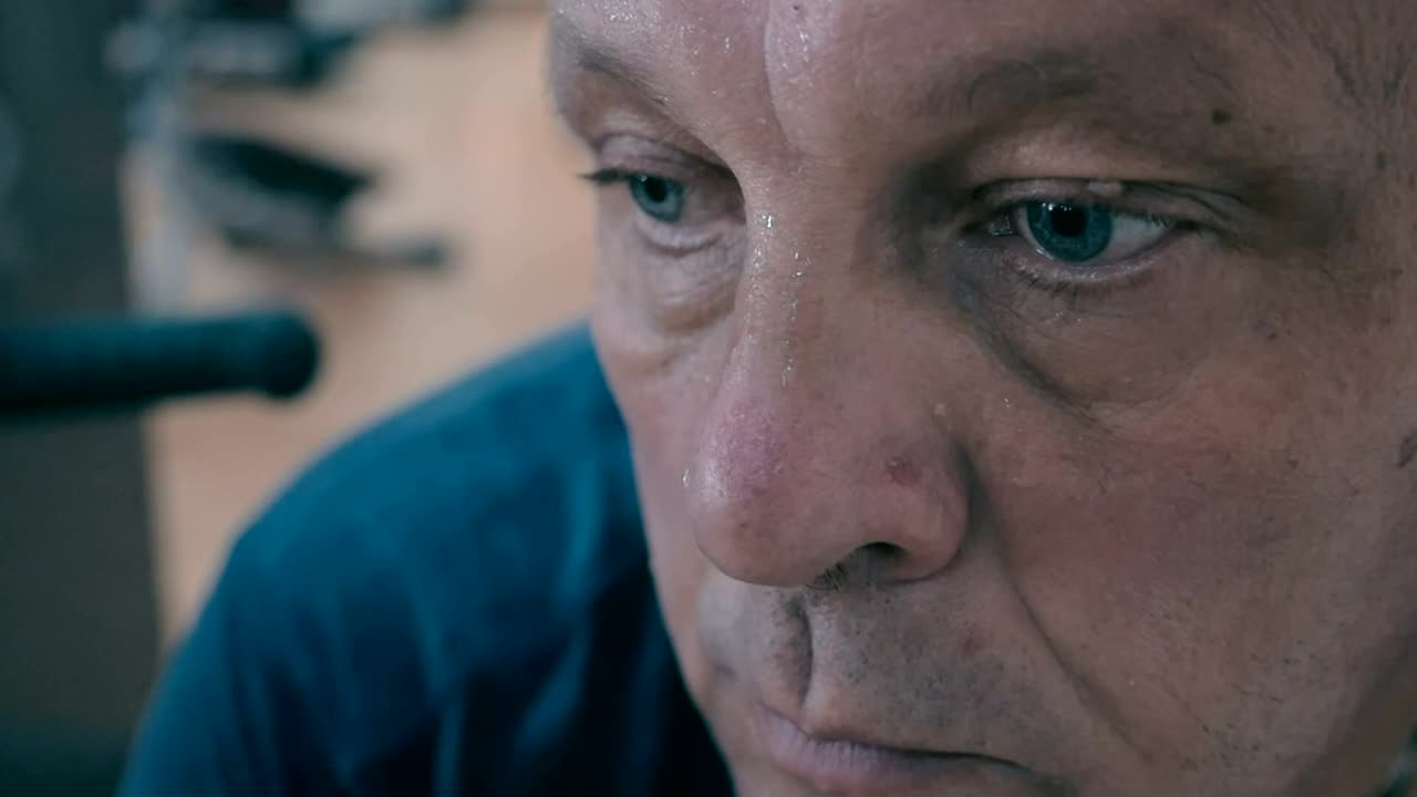 Stock Video Frustrated And Exhausted Man Live Wallpaper For PC