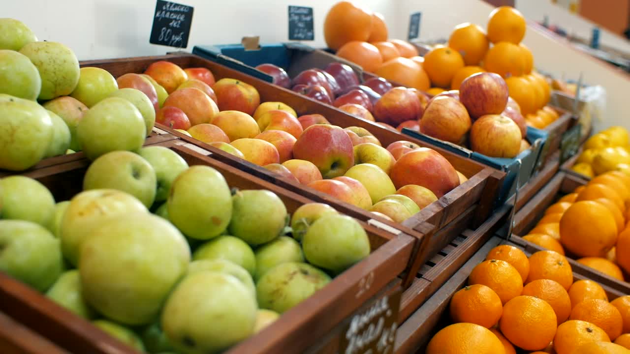 Stock Video Fruits In A Market Close Up Live Wallpaper For PC