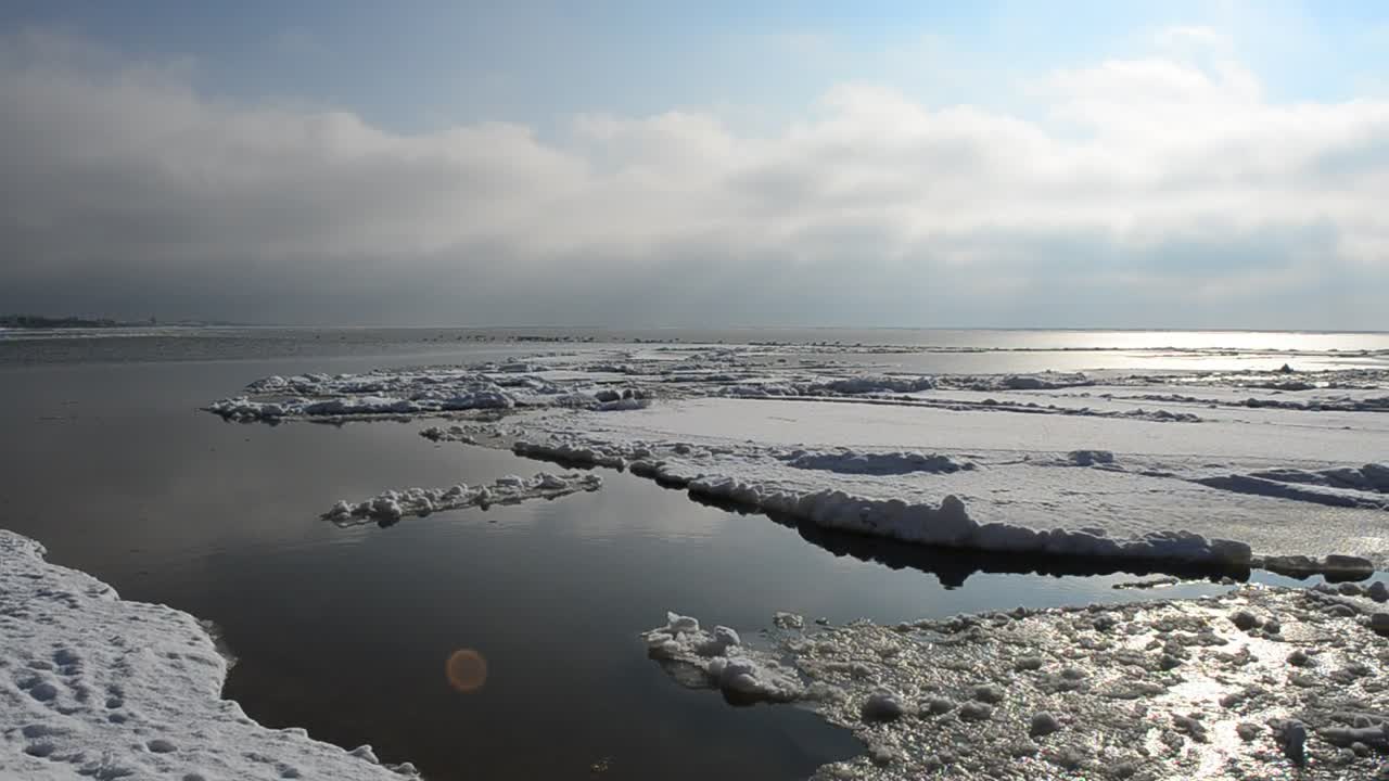 Stock Video Frozen Landscape With Clouds Live Wallpaper For PC
