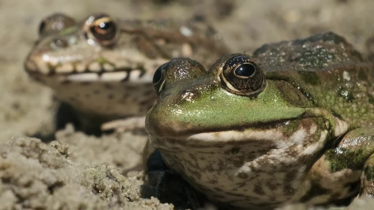 Stock Video Frogs In The Sand Side By Side Live Wallpaper For PC