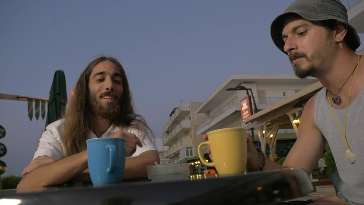 Stock Video Friends Toasting With Coffee Live Wallpaper For PC