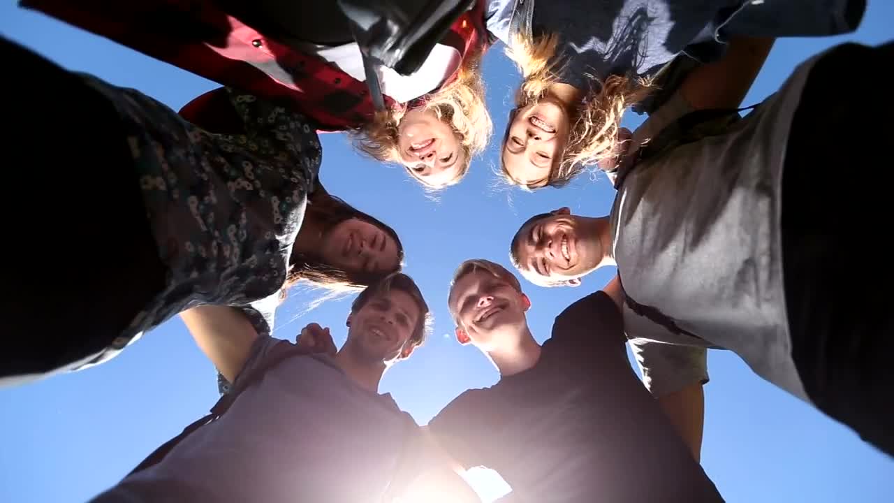 Stock Video Friends Smiling At The Camera Live Wallpaper For PC