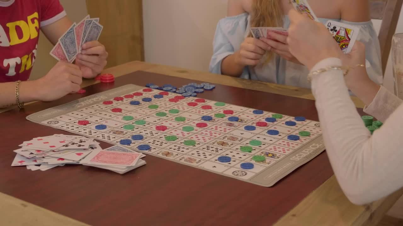 Stock Video Friends Playing A Game Of Sequence Live Wallpaper For PC