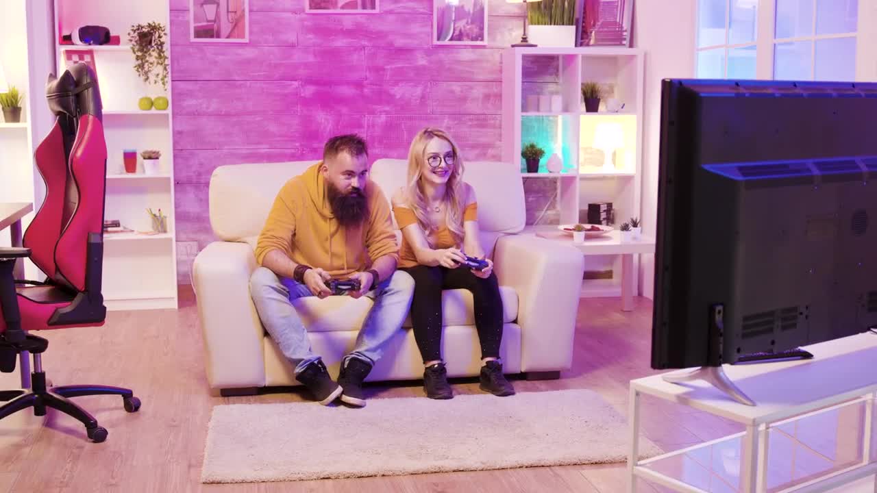 Stock Video Friends Playing A Console Game Live Wallpaper For PC