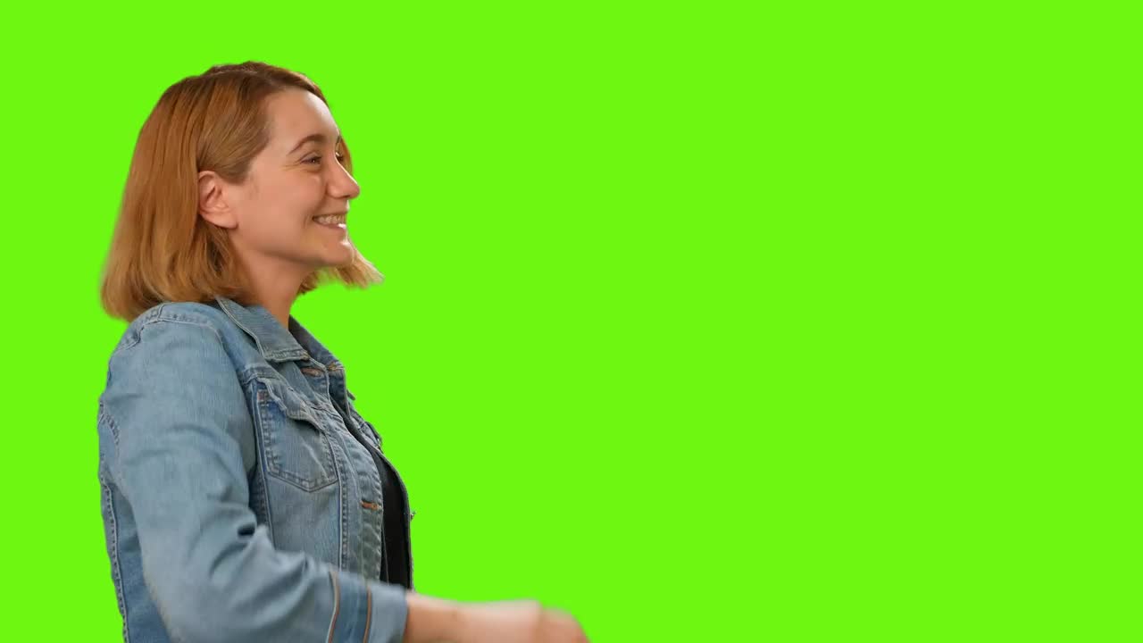 Stock Video Friends Man And Woman Meeting On A Green Background Live Wallpaper For PC