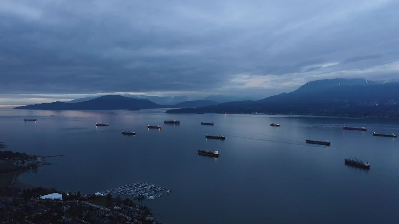 Stock Video Lake Full Of Boats Animated Wallpaper