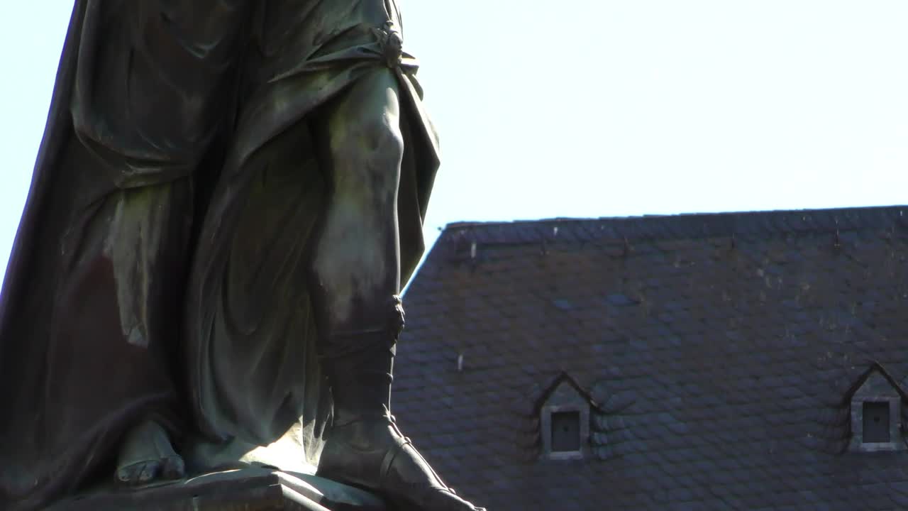 Stock Video Lady Justice Statue Animated Wallpaper