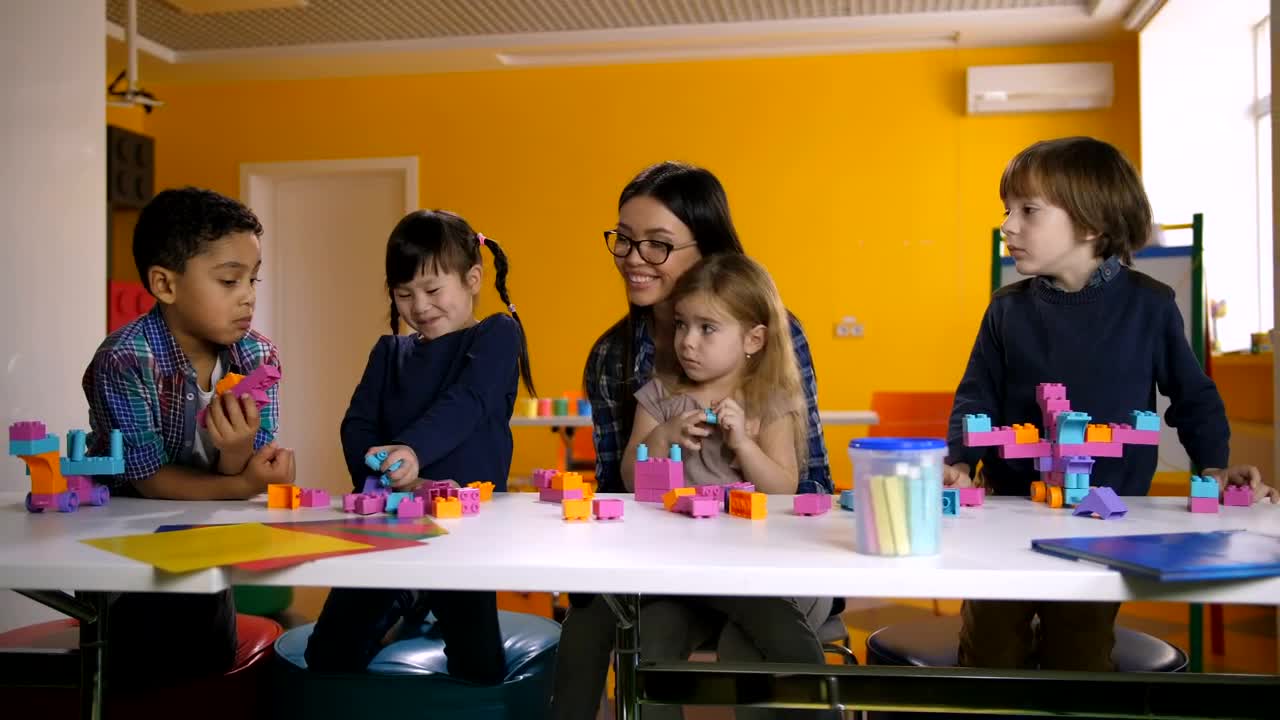 Stock Video Kids Playing In Class Animated Wallpaper