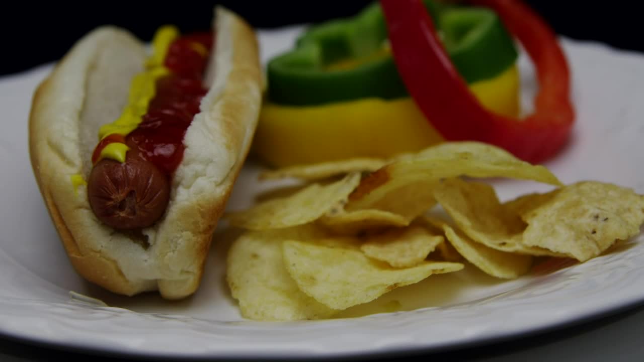 Stock Video Ketchup And Mustard On A Hot Dog Animated Wallpaper