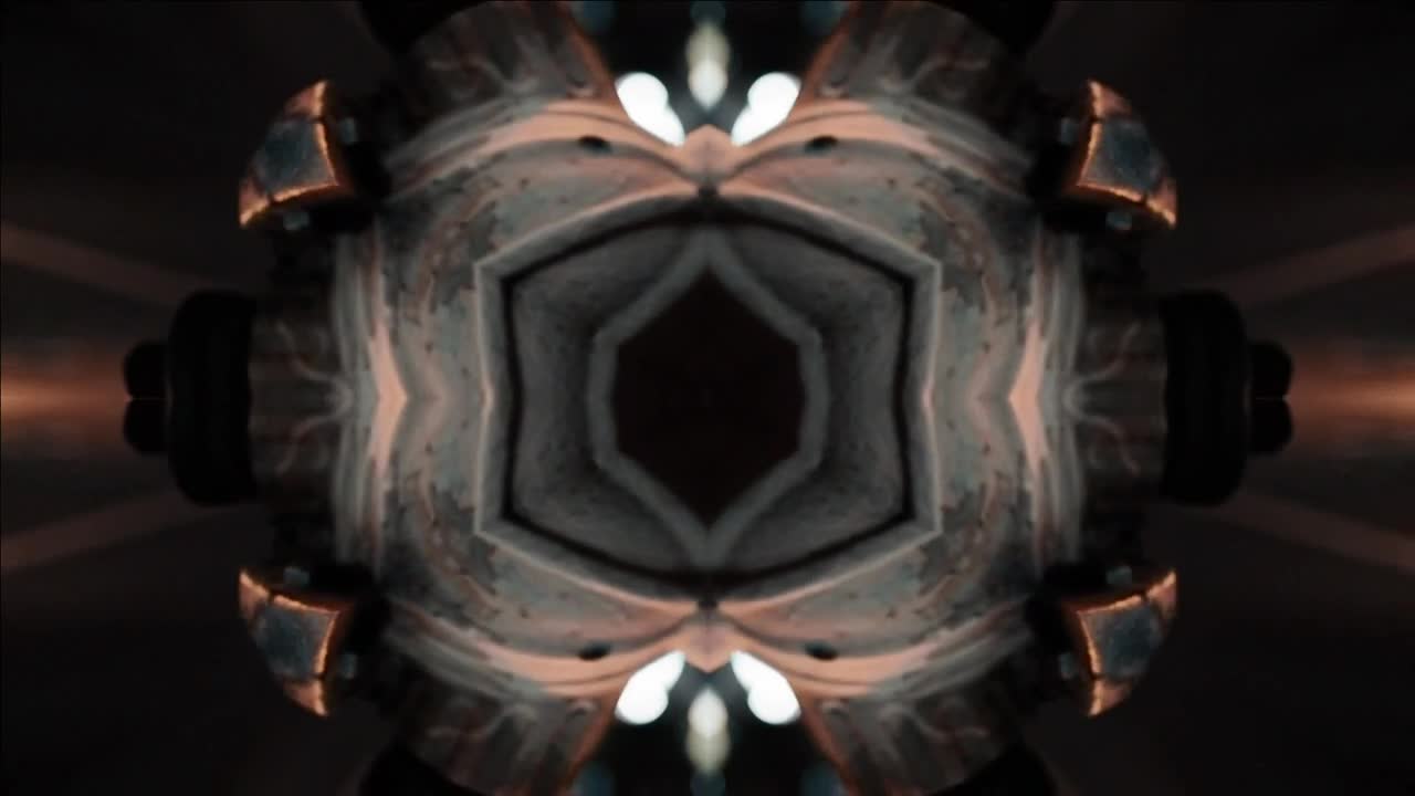 Stock Video Kaleidoscope Shot Of Dark Textures Animated Wallpaper