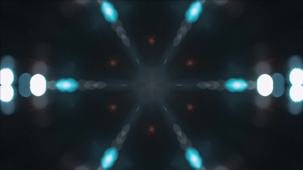 Stock Video Kaleidoscope Shot Of Blue Lights In Motion Animated Wallpaper
