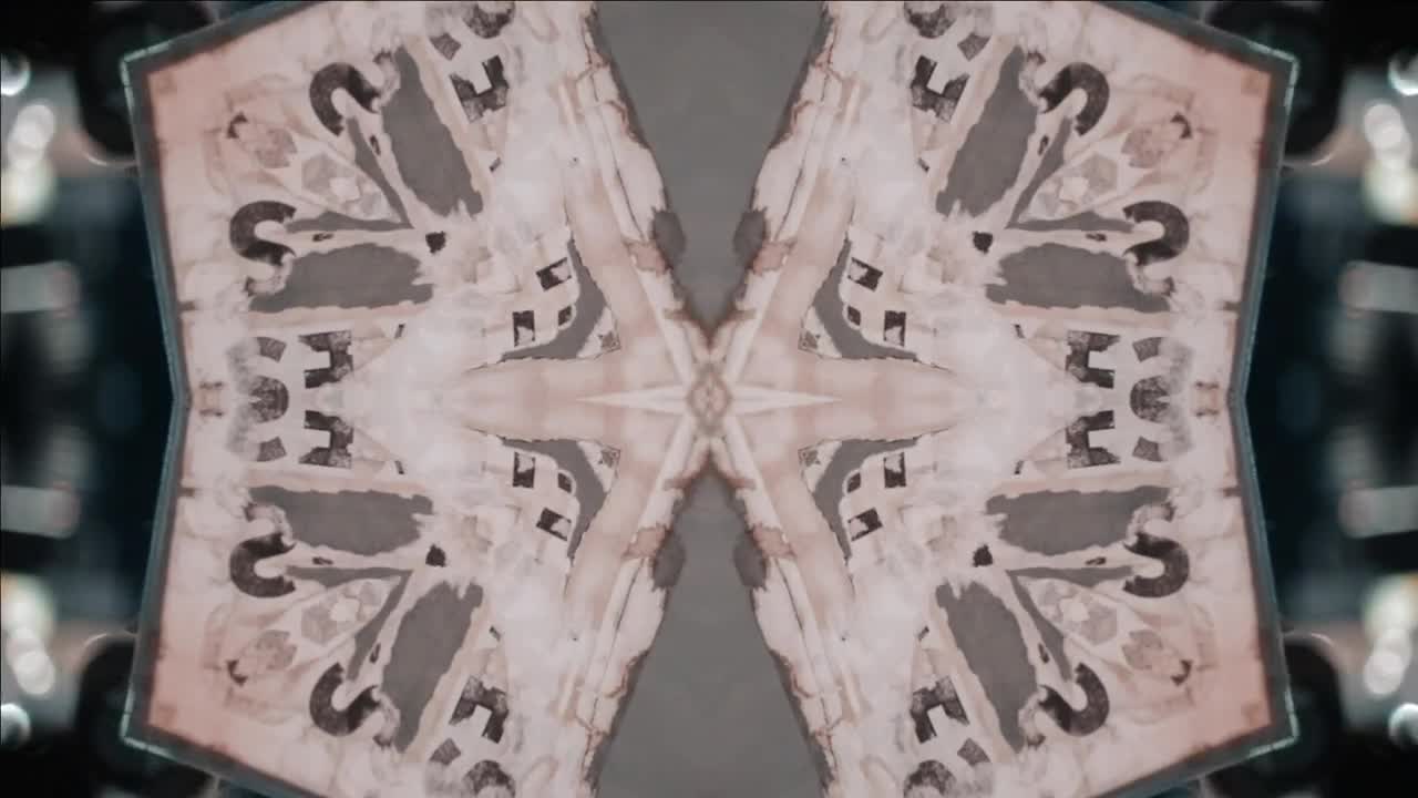 Stock Video Kaleidoscope Shot Of A Building At Night Animated Wallpaper