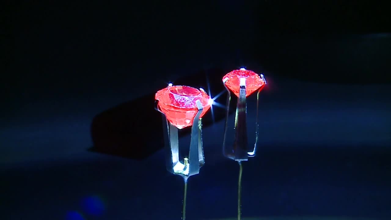 Stock Video Jewels With Red Stones Animated Wallpaper