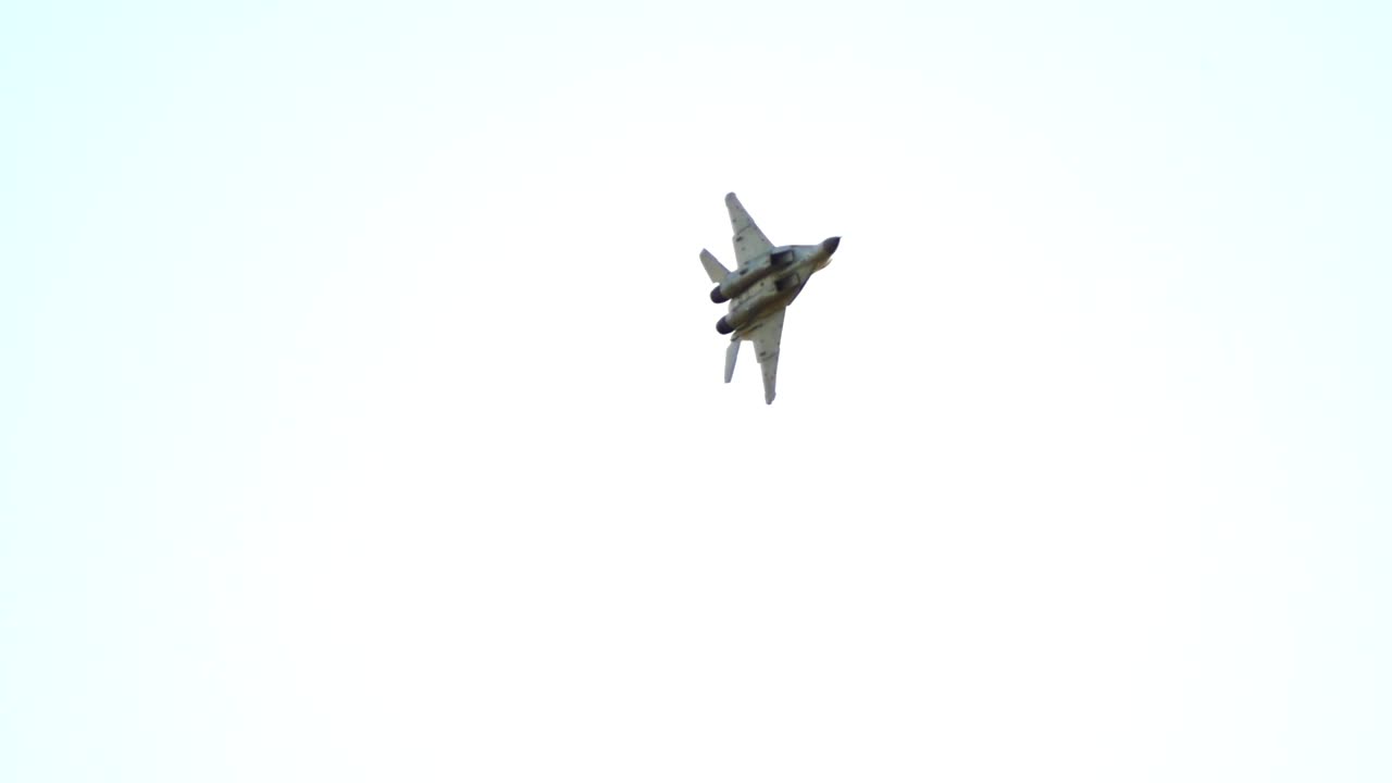 Stock Video Jet Spinning While Flying In The Sky Animated Wallpaper