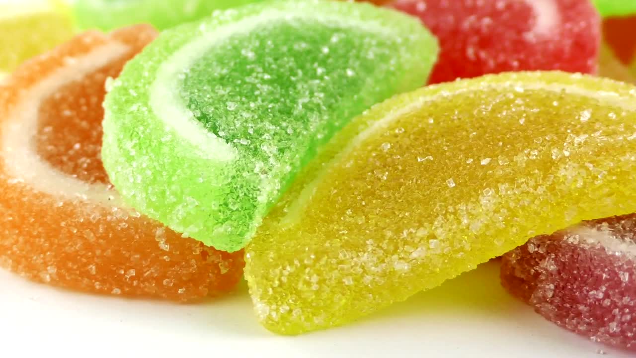 Stock Video Jelly Sweets In The Form Of Watermelon Slices Animated Wallpaper