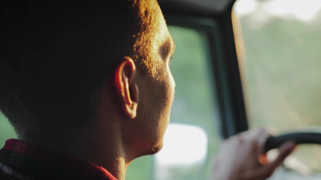 Stock Video Jeep Driver Behind The Wheel Animated Wallpaper