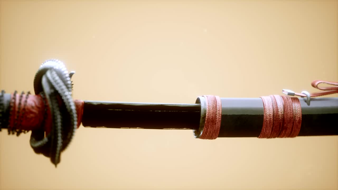 Stock Video Japanese Katana Animated Wallpaper